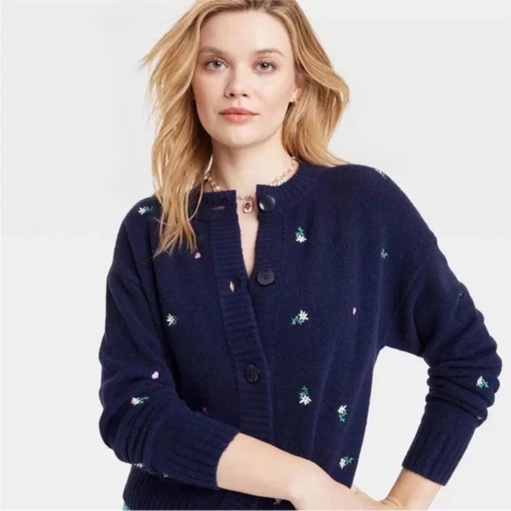 Universal Thread Dark Blue Cardigan